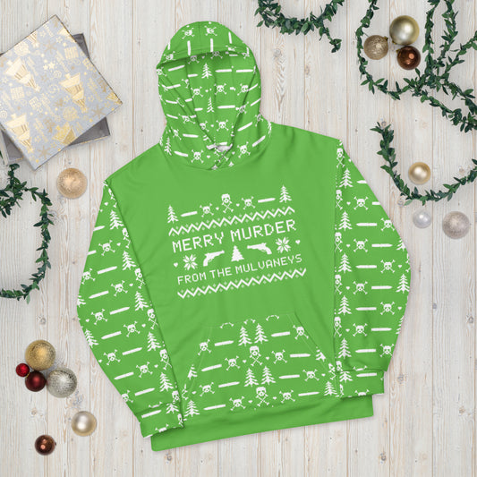 "Merry Murder" Unisex Hoodie (Green)