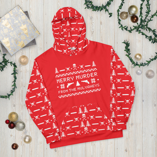 "Merry Murder" Unisex Hoodie (Red)