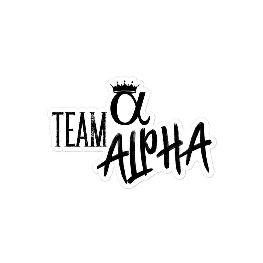 "Team Alpha" Sticker