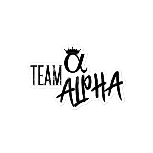 "Team Alpha" Sticker