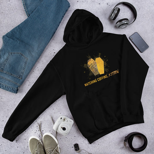 "Matching Coffins, Kitten" Unisex Hoodie